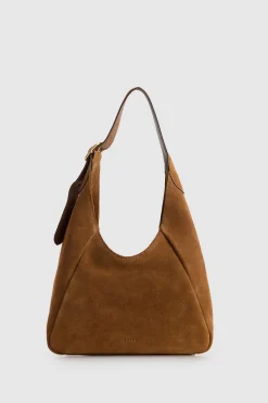 Alexa Leather Small Suede Hobo Bag