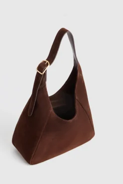 Alexa Leather Small Suede Hobo Bag