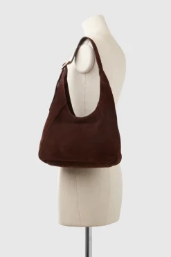 Alexa Leather Small Suede Hobo Bag