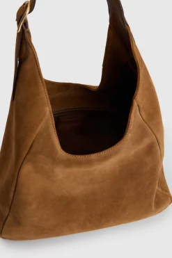 Alexa Leather Suede Hobo Bag