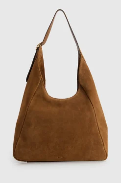 Alexa Leather Suede Hobo Bag
