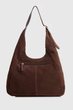 Alexa Leather Suede Hobo Bag
