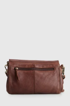 Ari Leather Flap Crossbody Bag