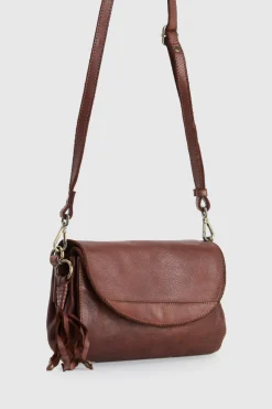 Ari Leather Flap Crossbody Bag
