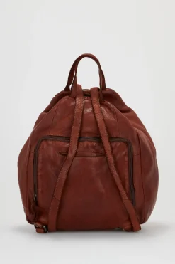 Ari Leather Tassel Backpack