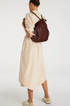 Ari Leather Tassel Backpack