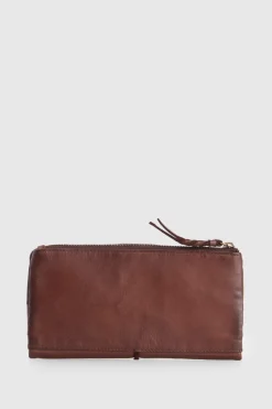 Cece Leather Large Tab Wallet