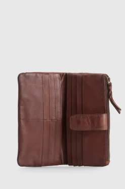 Cece Leather Large Tab Wallet
