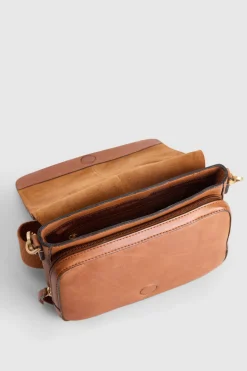 Charli Leather Flap Crossbody Bag