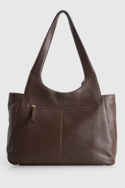 Clara Leather Charm Tote Bag