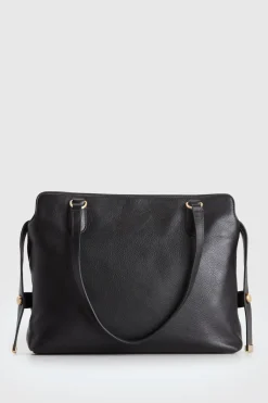 Clover Leather Work Tote Bag