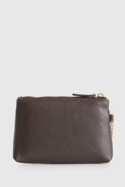 Daisy Leather Coin Purse