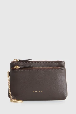 Daisy Leather Coin Purse