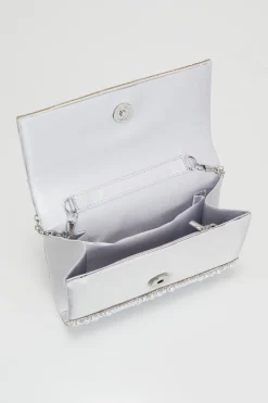 Diamante & Pearl Clutch Bag