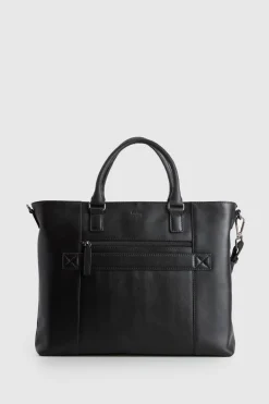 Dominic Leather Weave Tote Bag