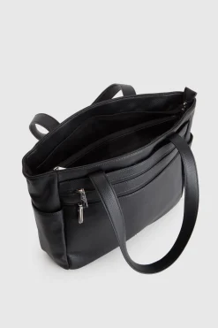 Double Zip Pocket Tote Bag