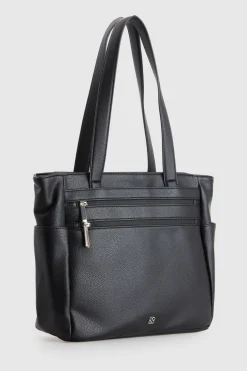 Double Zip Pocket Tote Bag