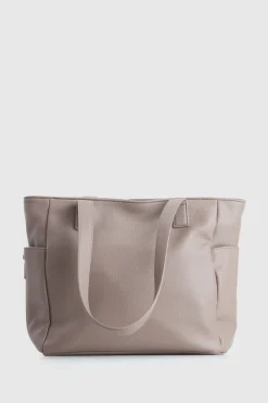 Double Zip Pocket Tote Bag