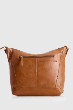 Elise Leather Weave Bucket Bag