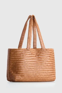 Elise Leather Weave Tote Bag