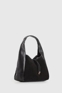 Emmy Leather Suede Hobo Bag
