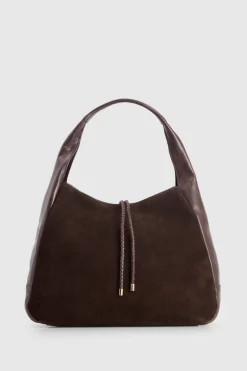 Emmy Leather Suede Hobo Bag