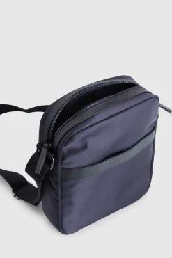Finn Nylon/Leather Trim NS Satchel