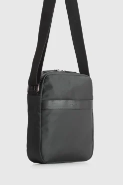 Finn Nylon/Leather Trim NS Satchel