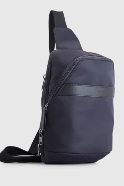 Finn Nylon/Leather Trim Sling Bag