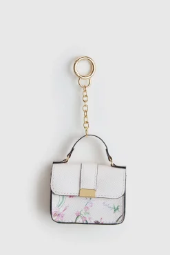 Iris Floral Mini Bag Charm