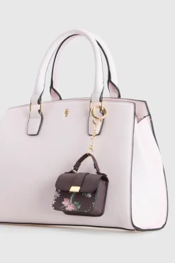 Iris Floral Mini Bag Charm