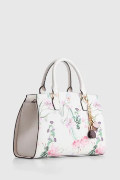 Iris Floral Tote Bag