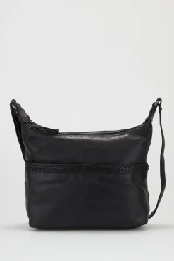 Isla Leather Braided Crossbody Bag