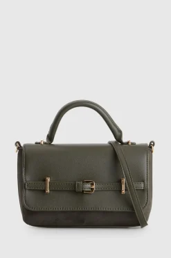 Lana Suede Top Handle Bag