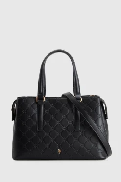 Logo Embossed Tote Bag