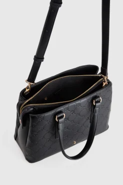 Logo Embossed Tote Bag