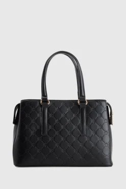 Logo Embossed Tote Bag