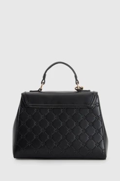 Logo Emboss Top Handle Bag