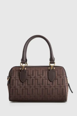 Logo Jacquard Barrel Bag