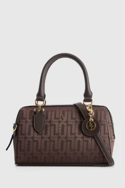 Logo Jacquard Barrel Bag