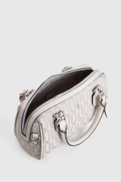 Logo Jacquard Barrel Bag