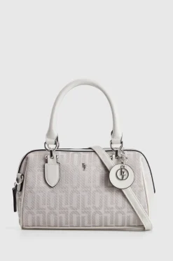 Logo Jacquard Barrel Bag