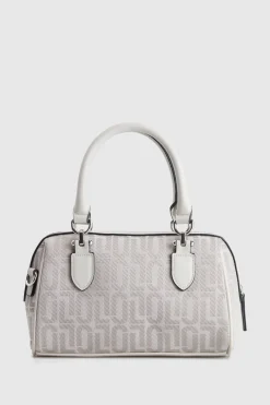 Logo Jacquard Barrel Bag