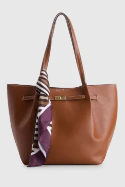 Lottie Belted Scarf Tote Bag
