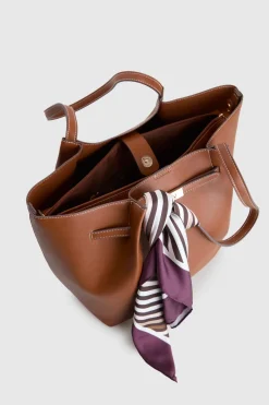 Lottie Belted Scarf Tote Bag