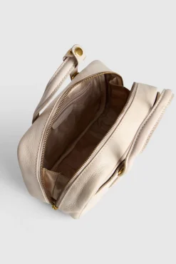 Lucia Leather Bowling Bag