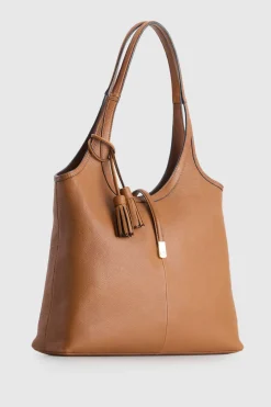 Maisy Leather Tassel Tote Bag