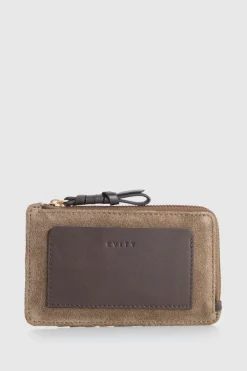 Malia Suede Card Holder Wallet