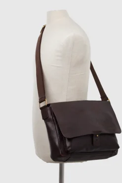 Marcus Leather EW Satchel