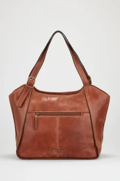 Maya Leather Buckle Tote Bag